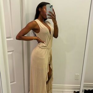 Rinascimento Gold Shimmer Romper Size S 🇮🇹